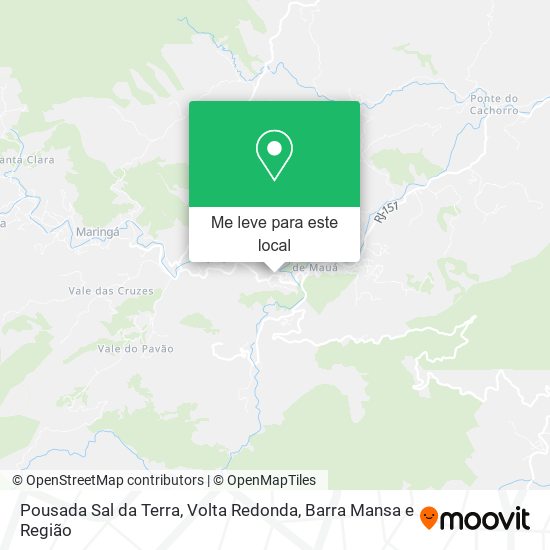 Pousada Sal da Terra mapa
