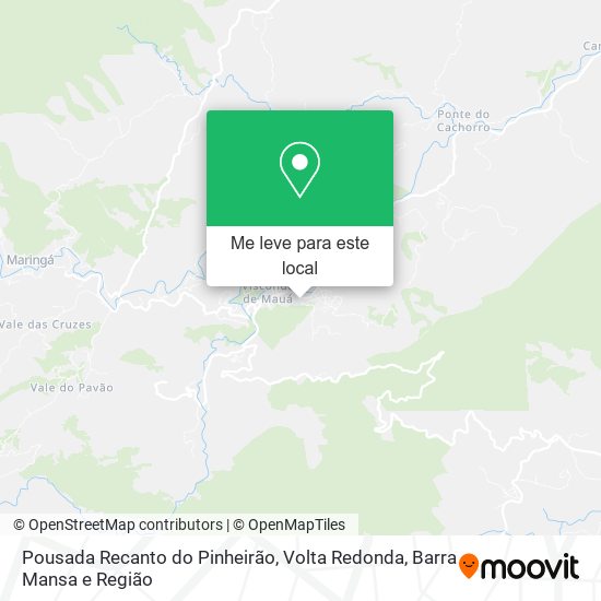 Pousada Recanto do Pinheirão mapa
