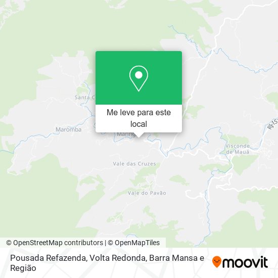 Pousada Refazenda mapa