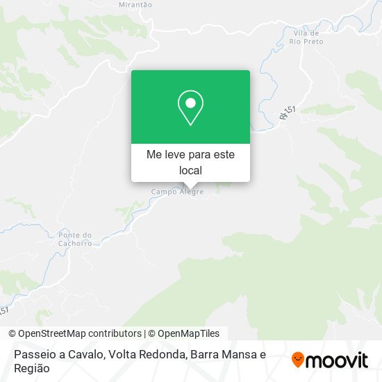 Passeio a Cavalo mapa