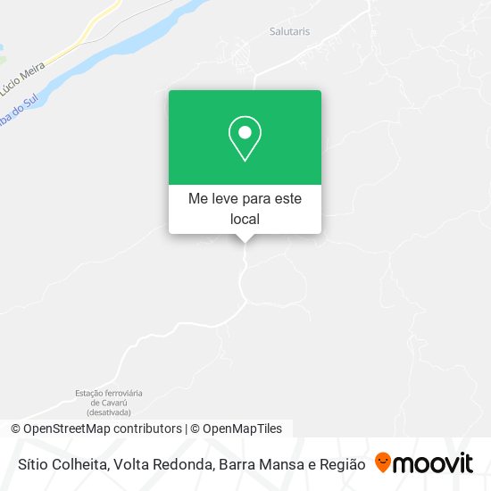 Sítio Colheita mapa