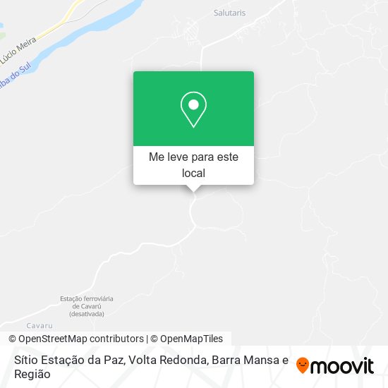 Sítio Estação da Paz mapa