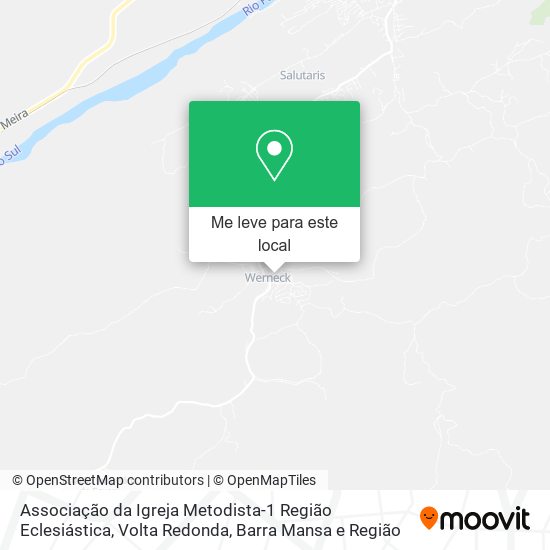 Associação da Igreja Metodista-1 Região Eclesiástica mapa