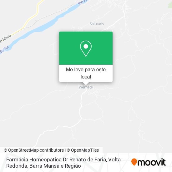 Farmácia Homeopática Dr Renato de Faria mapa