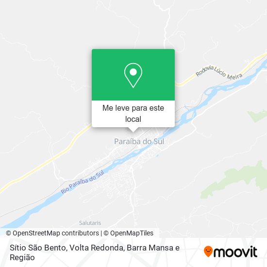 Sítio São Bento mapa