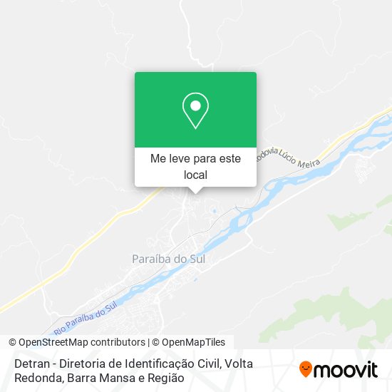 Detran - Diretoria de Identificação Civil mapa