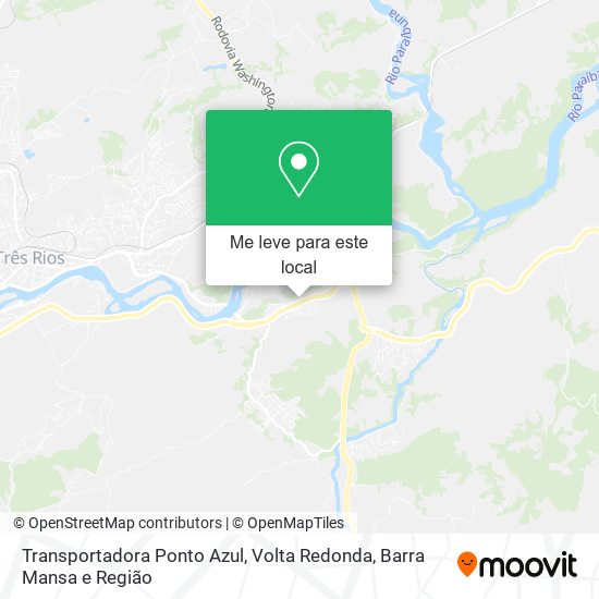 Transportadora Ponto Azul mapa