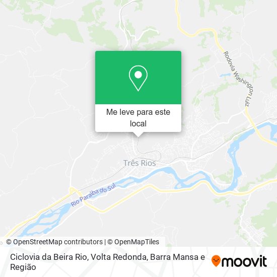 Ciclovia da Beira Rio mapa