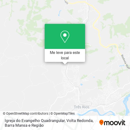 Igreja do Evangelho Quadrangular mapa