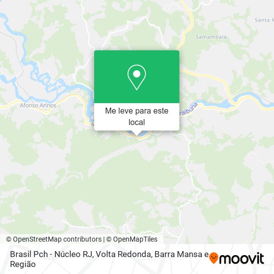 Brasil Pch - Núcleo RJ mapa