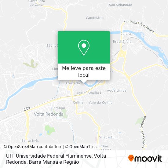 Uff- Universidade Federal Fluminense mapa