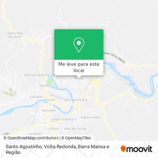 Santo Agostinho mapa