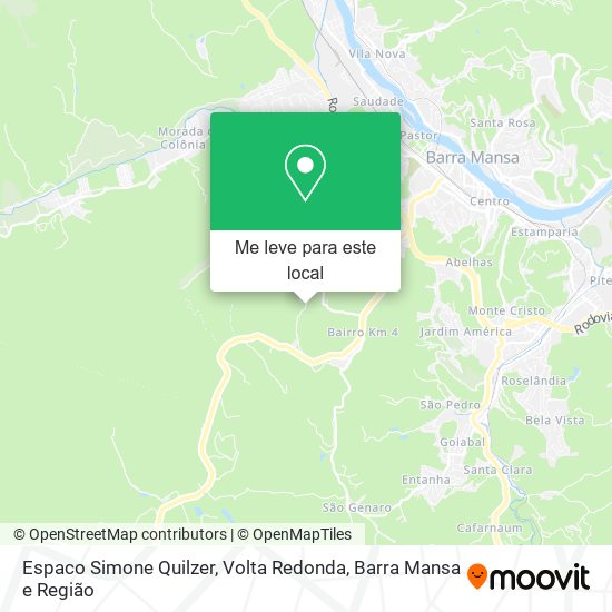 Espaco Simone Quilzer mapa