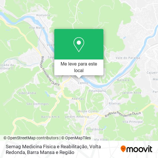 Semag Medicina Física e Reabilitação mapa