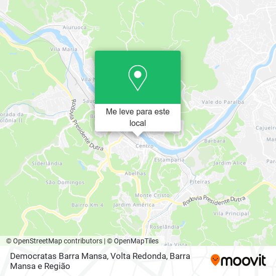 Democratas Barra Mansa mapa