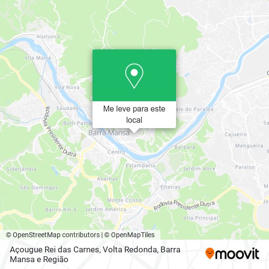 Açougue Rei das Carnes mapa