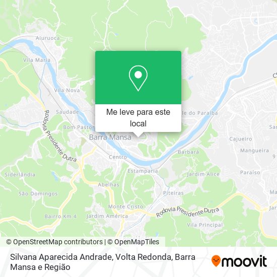 Silvana Aparecida Andrade mapa