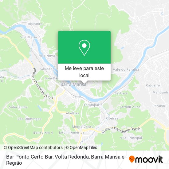 Bar Ponto Certo Bar mapa