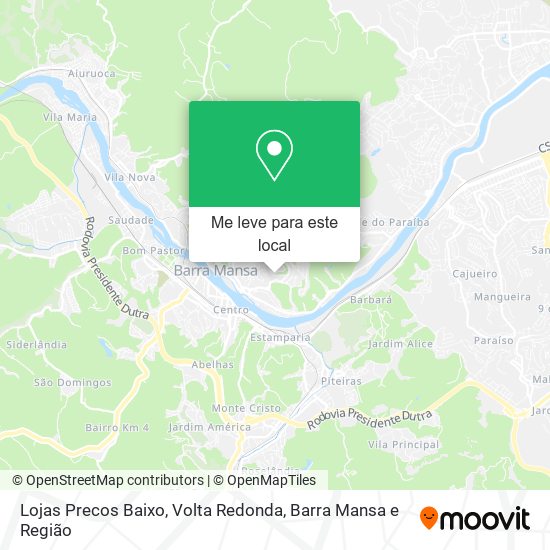 Lojas Precos Baixo mapa