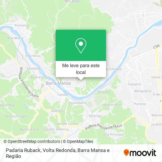 Padaria Ruback mapa