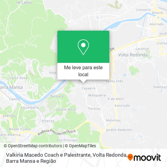 Valkiria Macedo Coach e Palestrante mapa