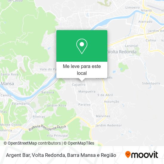Argent Bar mapa