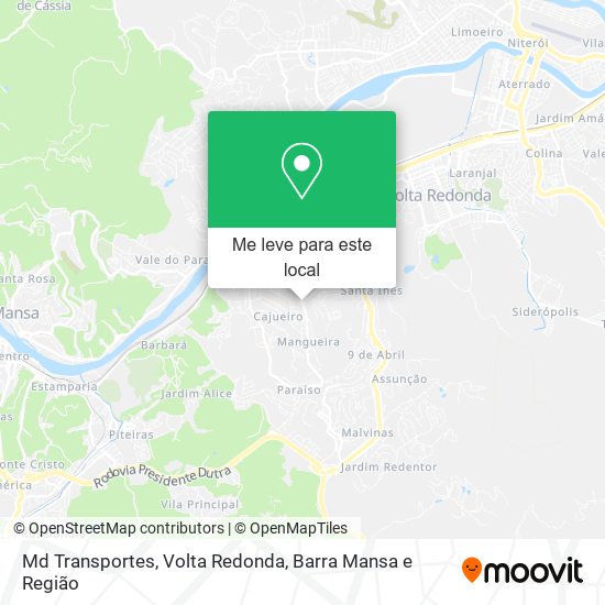 Md Transportes mapa