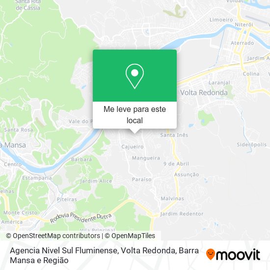 Agencia Nivel Sul Fluminense mapa