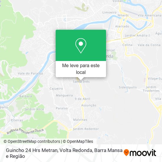 Guincho 24 Hrs Metran mapa