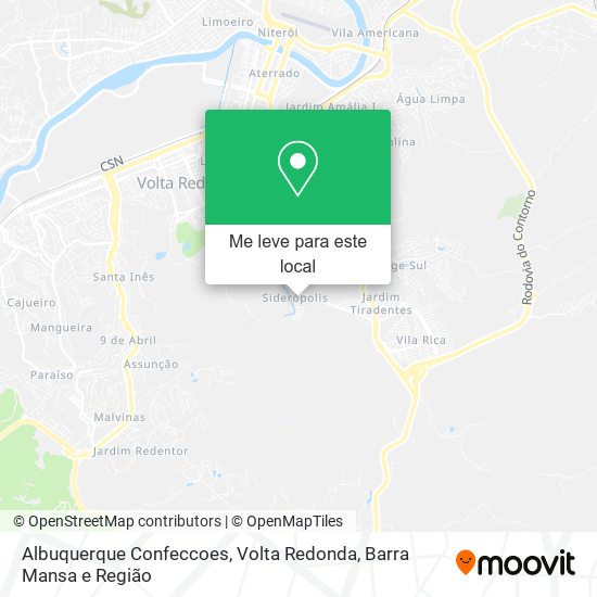 Albuquerque Confeccoes mapa