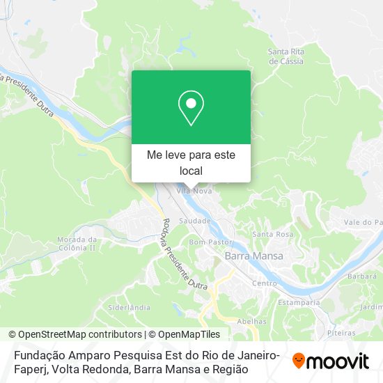 Fundação Amparo Pesquisa Est do Rio de Janeiro-Faperj mapa