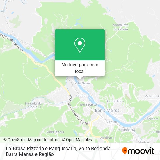 La' Brasa Pizzaria e Panquecaria mapa