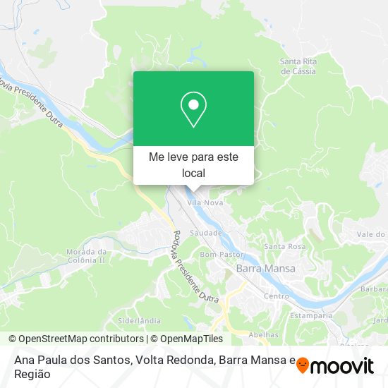 Ana Paula dos Santos mapa