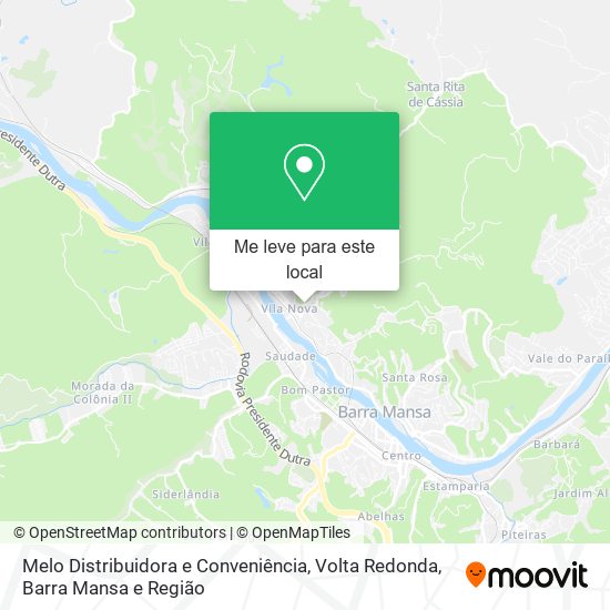 Melo Distribuidora e Conveniência mapa