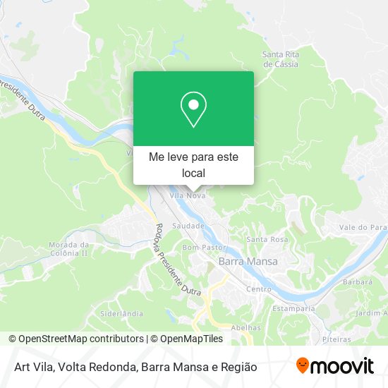 Art Vila mapa