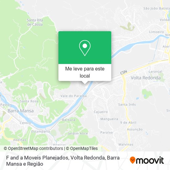 F and a Moveis Planejados mapa