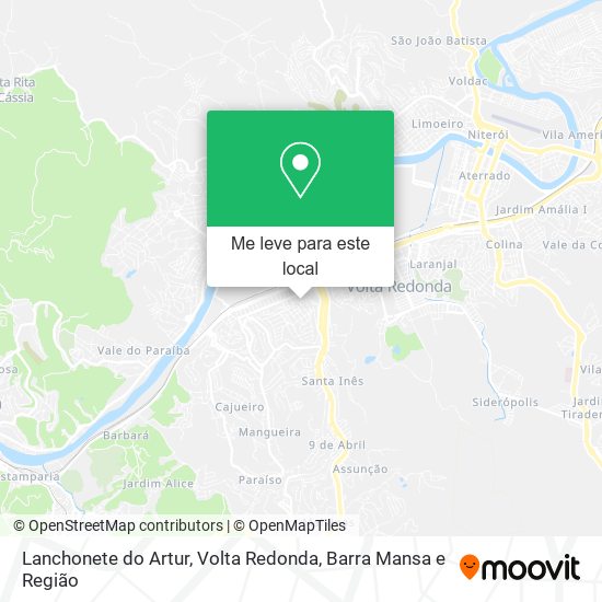 Lanchonete do Artur mapa