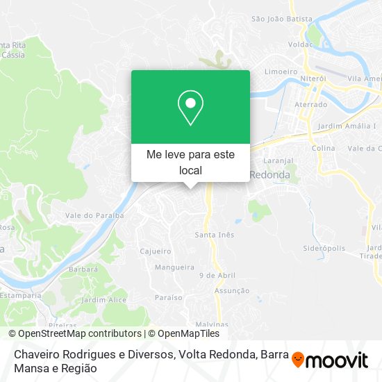 Chaveiro Rodrigues e Diversos mapa