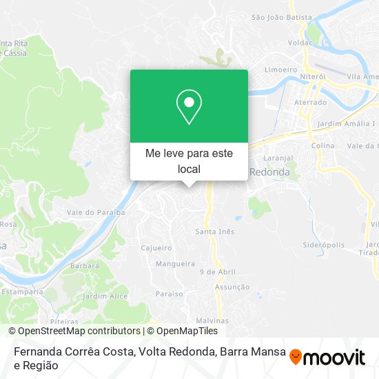 Fernanda Corrêa Costa mapa
