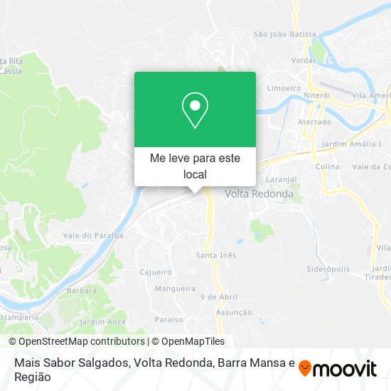 Mais Sabor Salgados mapa