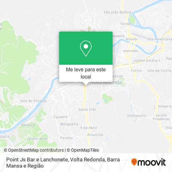 Point Js Bar e Lanchonete mapa