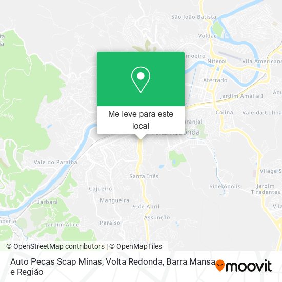 Auto Pecas Scap Minas mapa