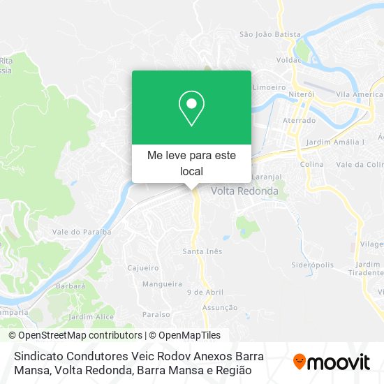 Sindicato Condutores Veic Rodov Anexos Barra Mansa mapa