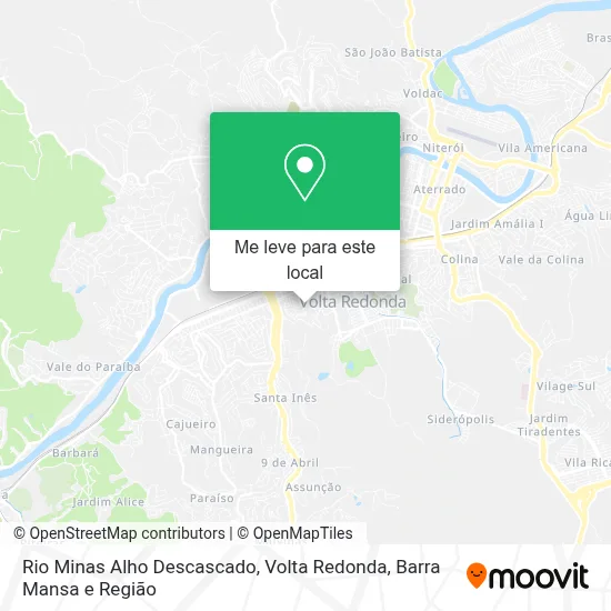 Rio Minas Alho Descascado mapa