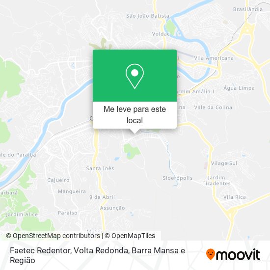 Faetec Redentor mapa