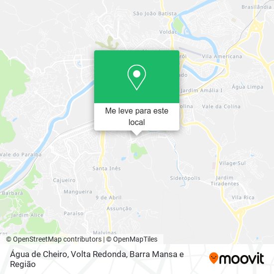 Água de Cheiro mapa