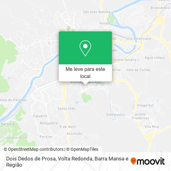 Dois Dedos de Prosa mapa