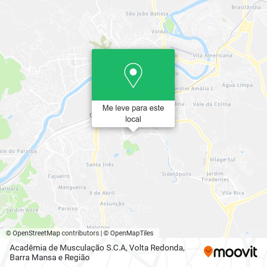 Acadêmia de Musculação S.C.A mapa