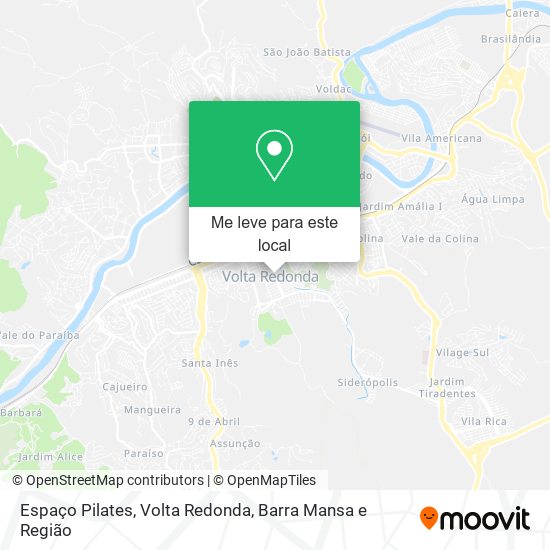 Espaço Pilates mapa