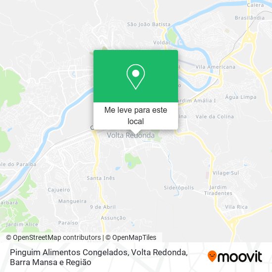 Pinguim Alimentos Congelados mapa